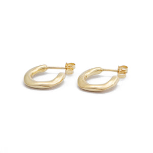 Wave Hoops ~ Gold