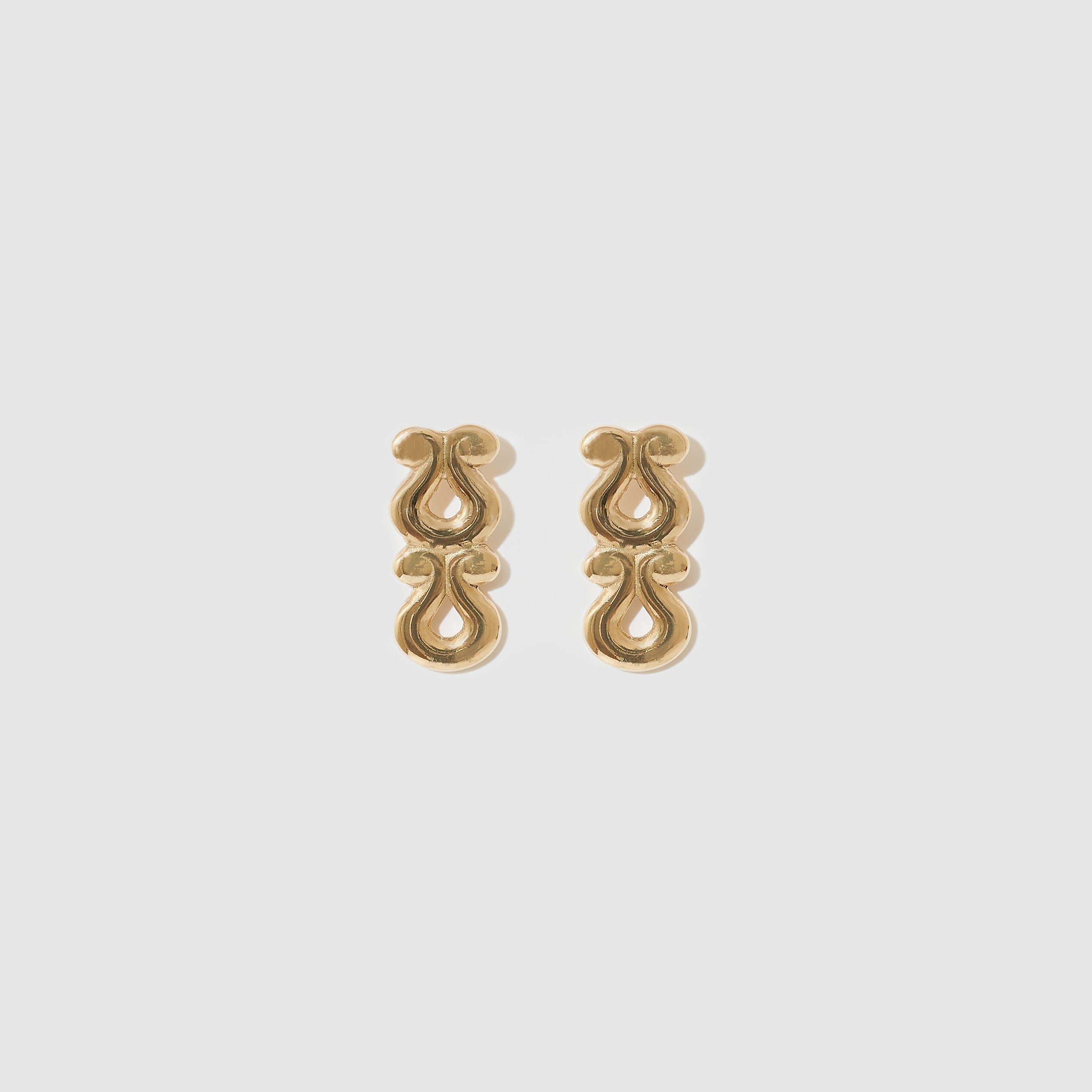 Cupid's Harp Earrings ~ 9ct Yellow Gold