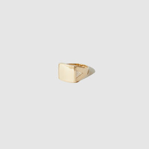 Ornament Signet Ring ~ 9ct Yellow Gold