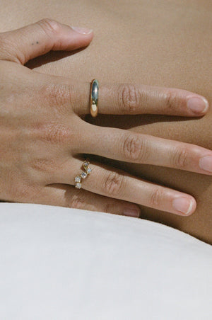 Wave Ring ≈ Champagne Diamonds