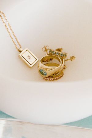 Postcard Pendant ~ 9ct Yellow Gold
