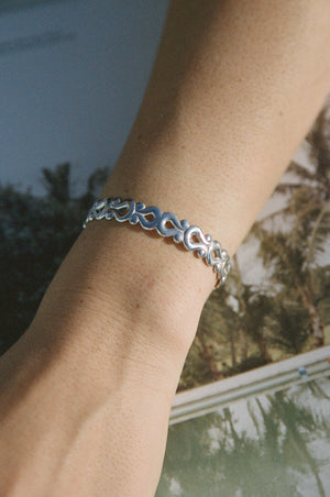 Cupid's Harp Large Cuff ~ Sterling Silver