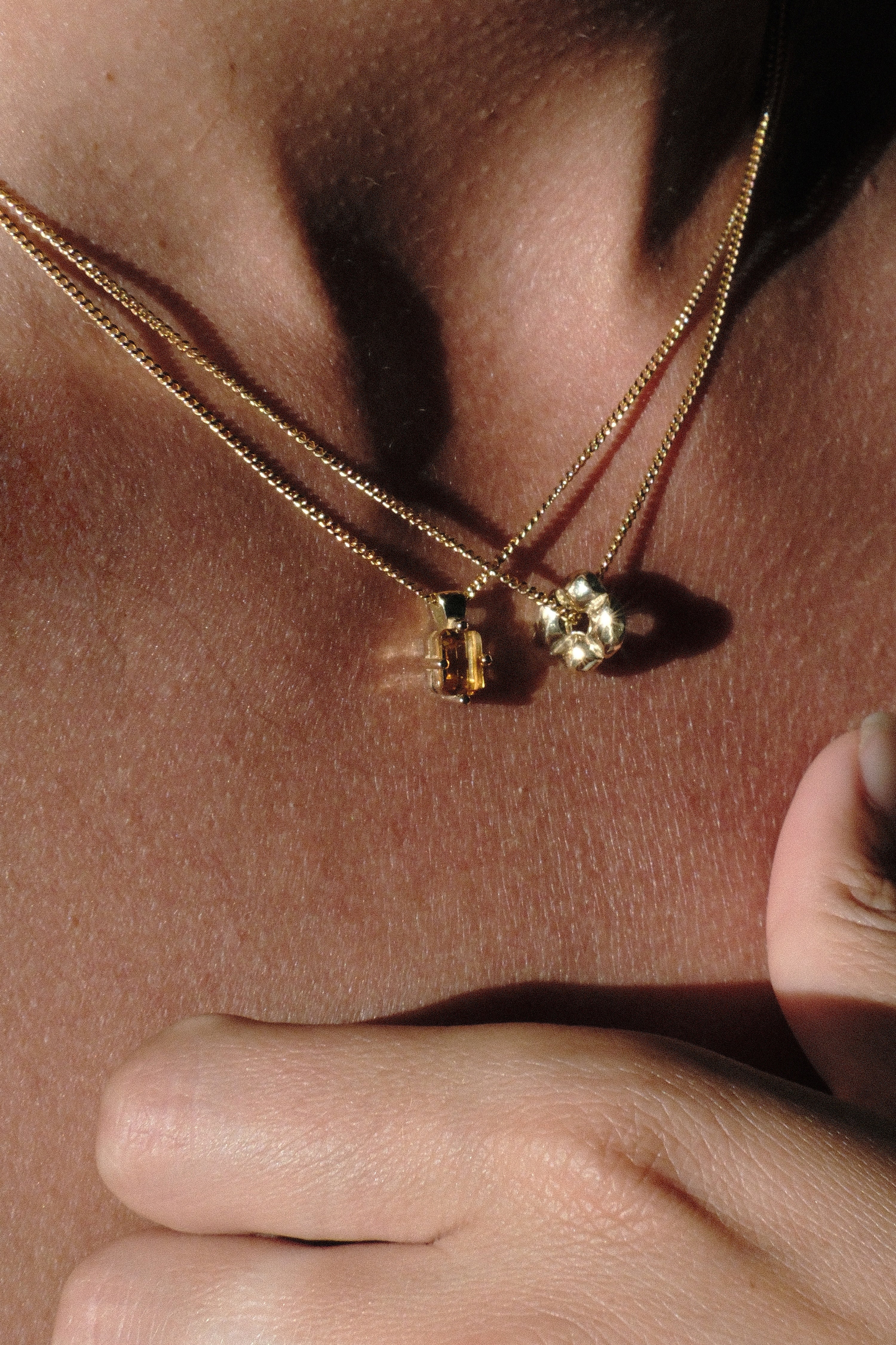 Emerald Cut Pendant ~ Citrine