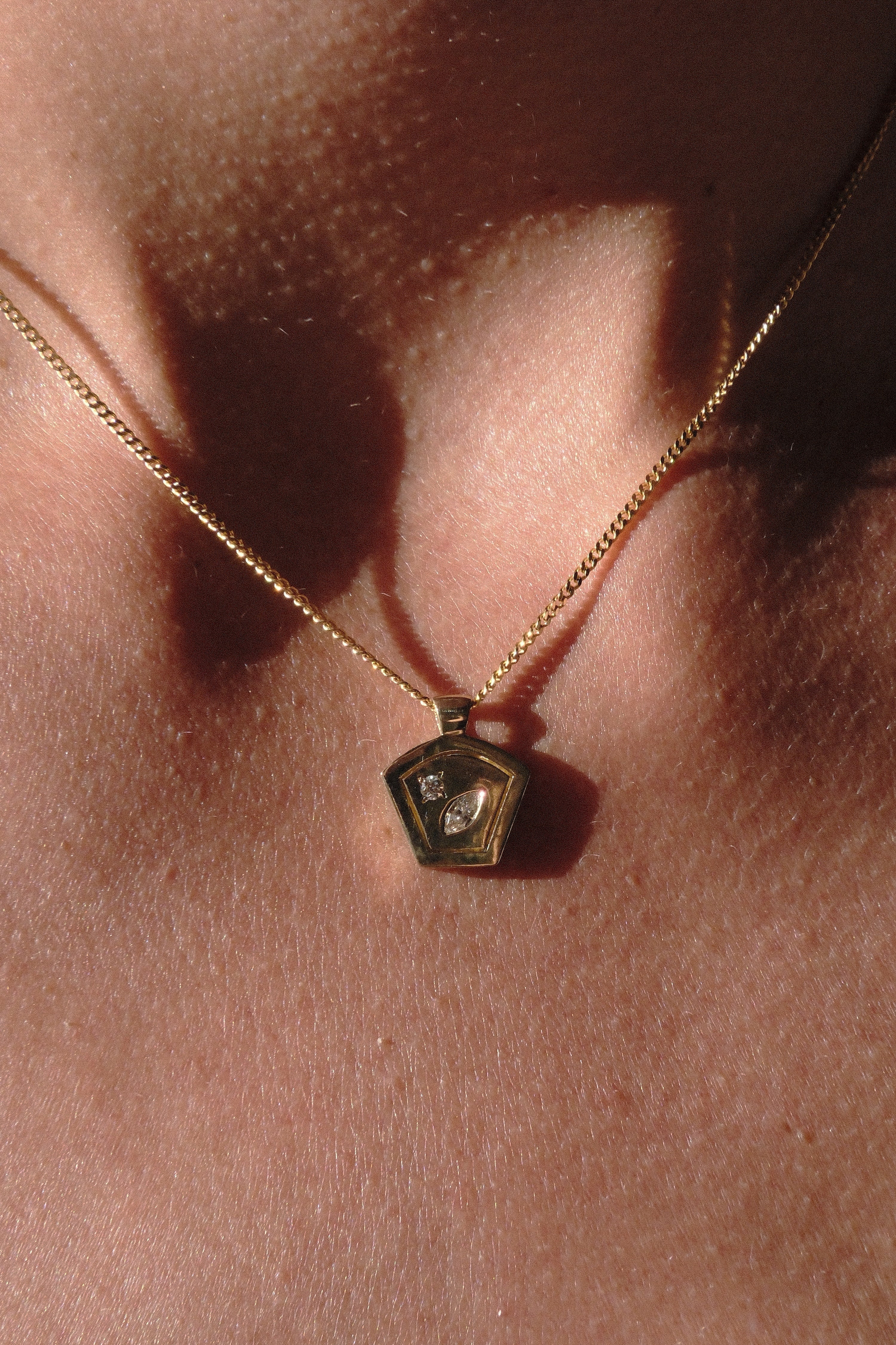 Protection Love Pendant ~ Diamonds