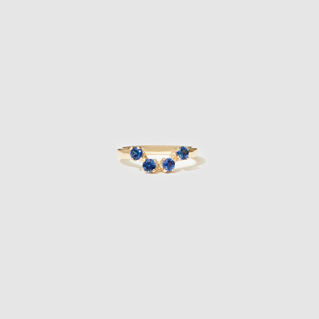 Four Stone Ring ~ Blue Sapphires