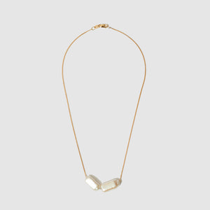 Rectangle Pearl Necklace
