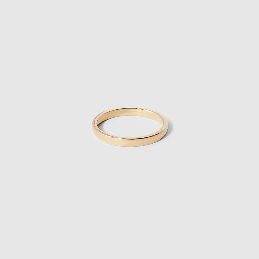 Half-Round Band ~ 9ct Yellow Gold