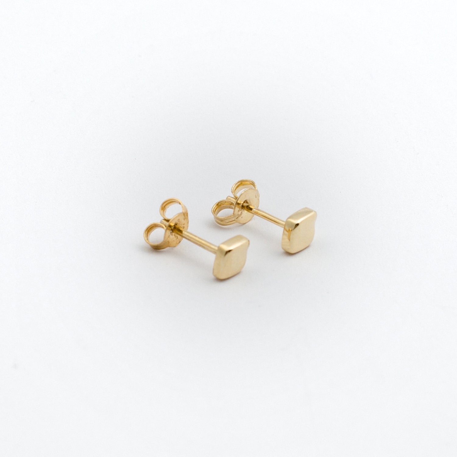 Diamond Stud ~ Gold Plated