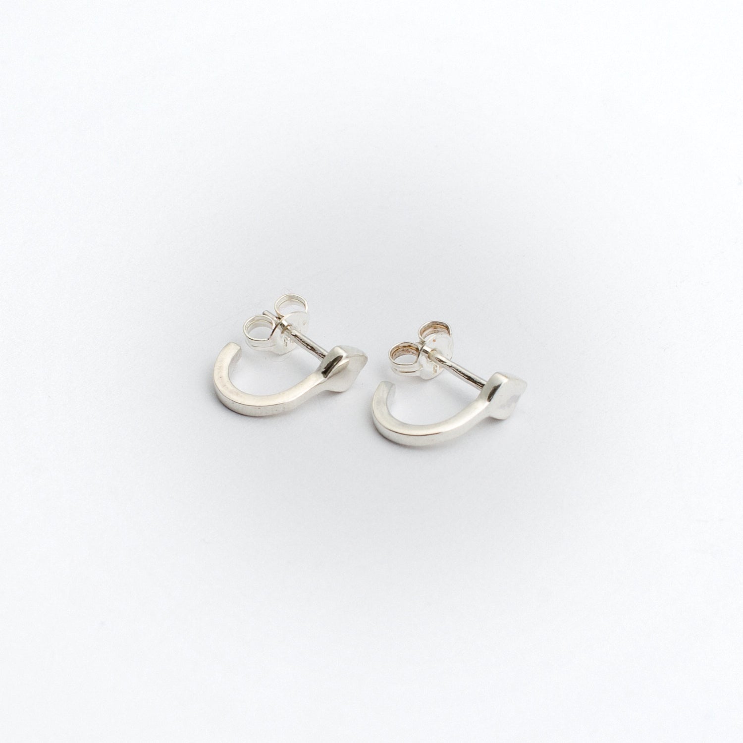 Diamond Hoop ~ Sterling Silver