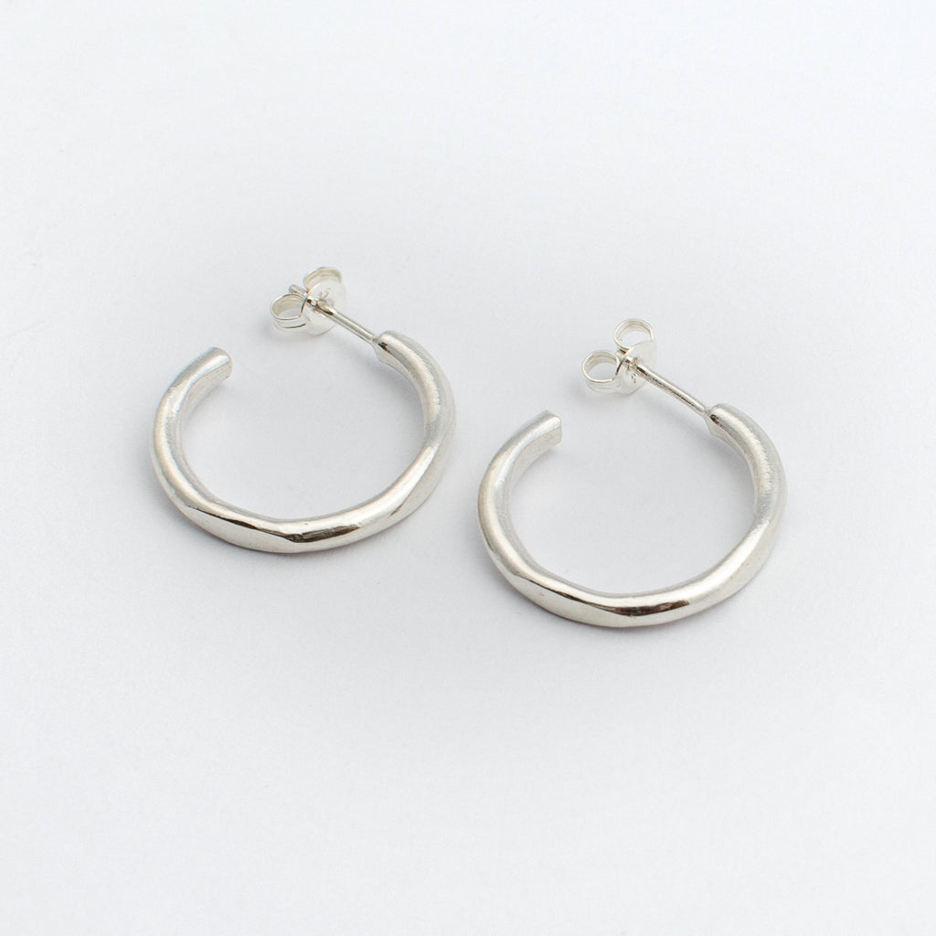 Circle Hoops ~ Sterling Silver