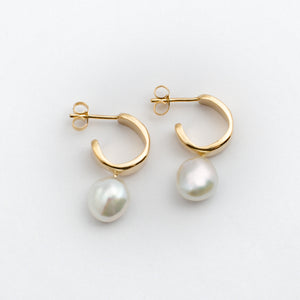 Dream Hoops Pearls ~ Gold