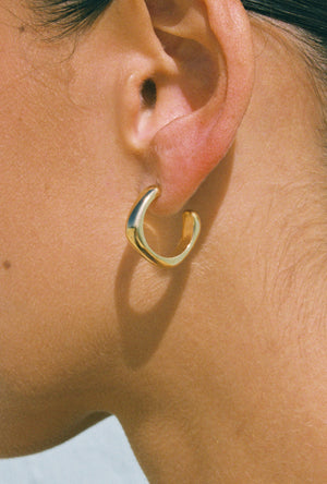 Poolside Hoops ~ Gold Plated