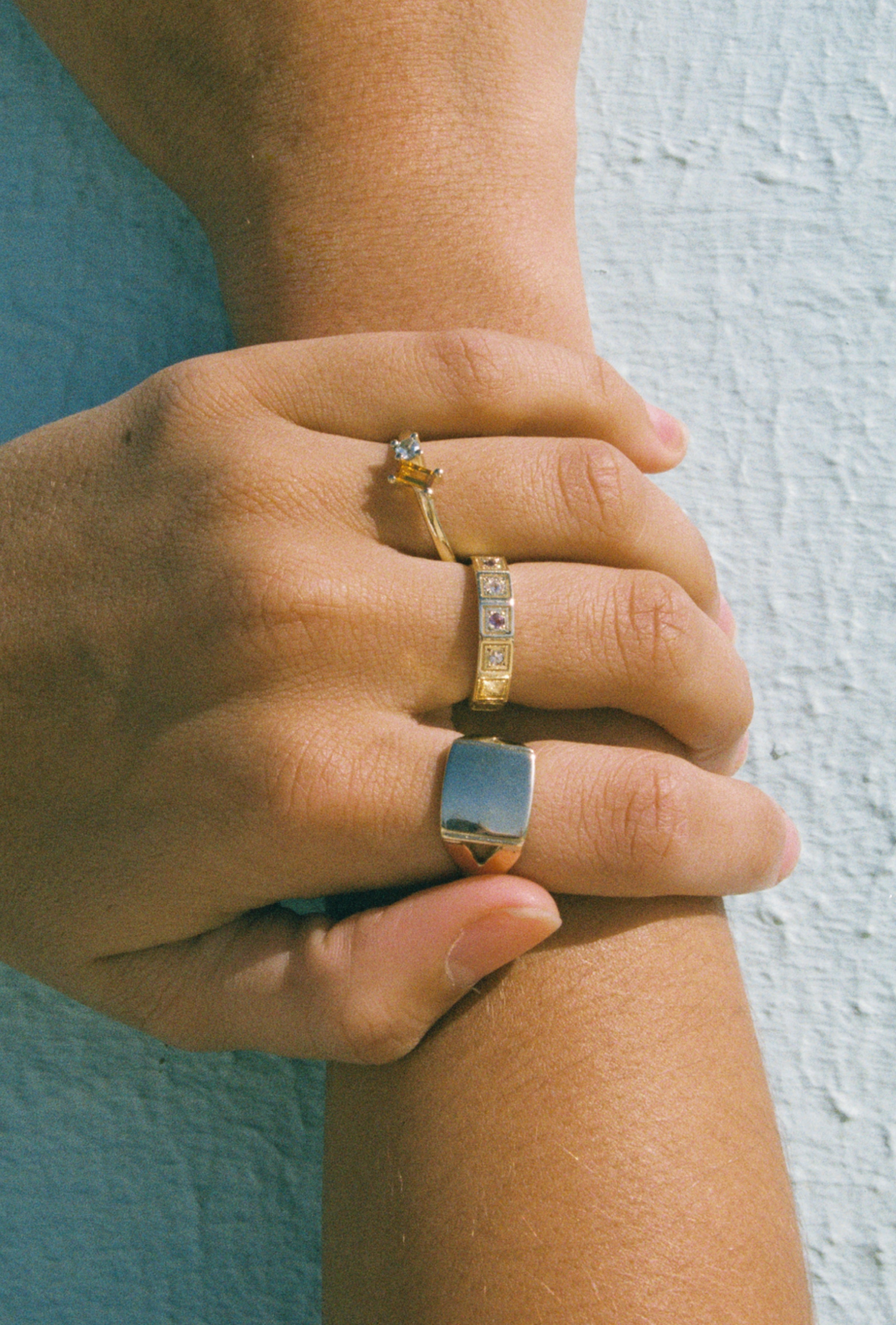 Vacation Ring ≈ Blue Topaz & Citrine