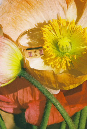 Baguette Signet Ring ~ Sunrise