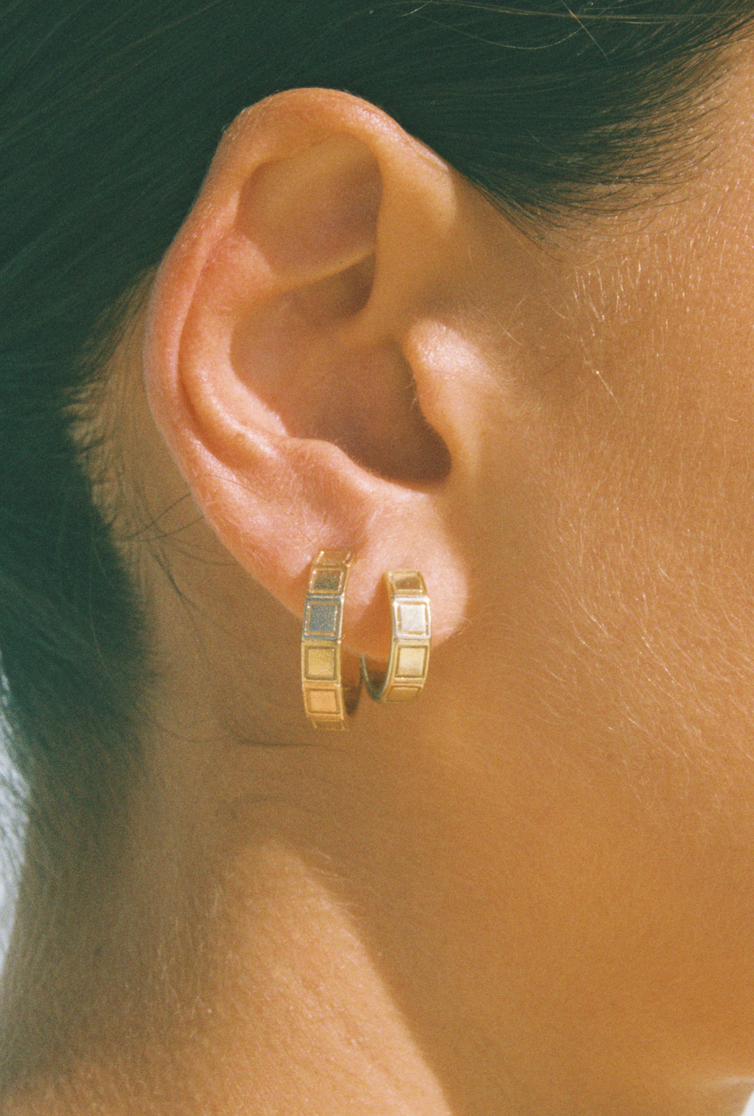 Plaza Hoops Mini ≈ Gold Plated