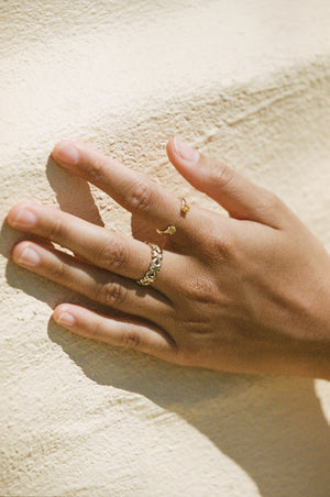 Open Ring ~ Yellow Sapphires