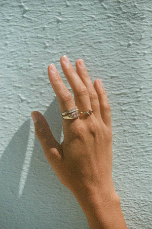 Vacation Ring ~ Ruby & Pink Sapphire