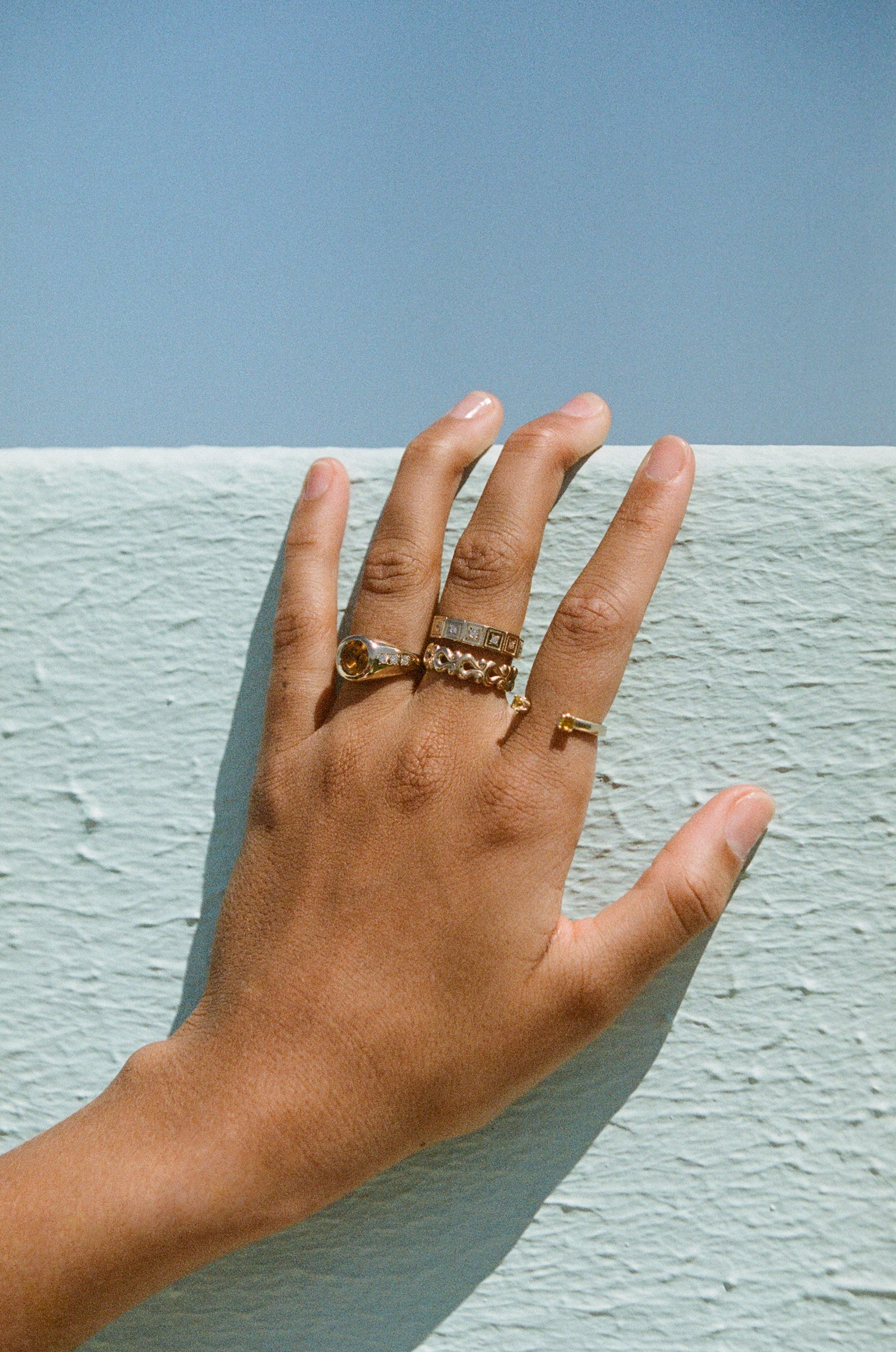 Open Ring ~ Yellow Sapphires