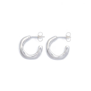 Wave Hoops ≈ Sterling Silver