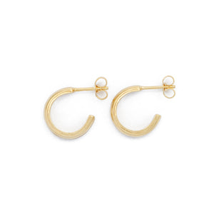 Half-Round Hoops ≈ 9ct Yellow Gold