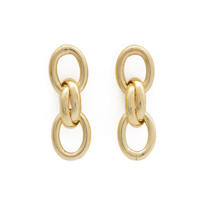 Chain Earrings ~ Gold Plated