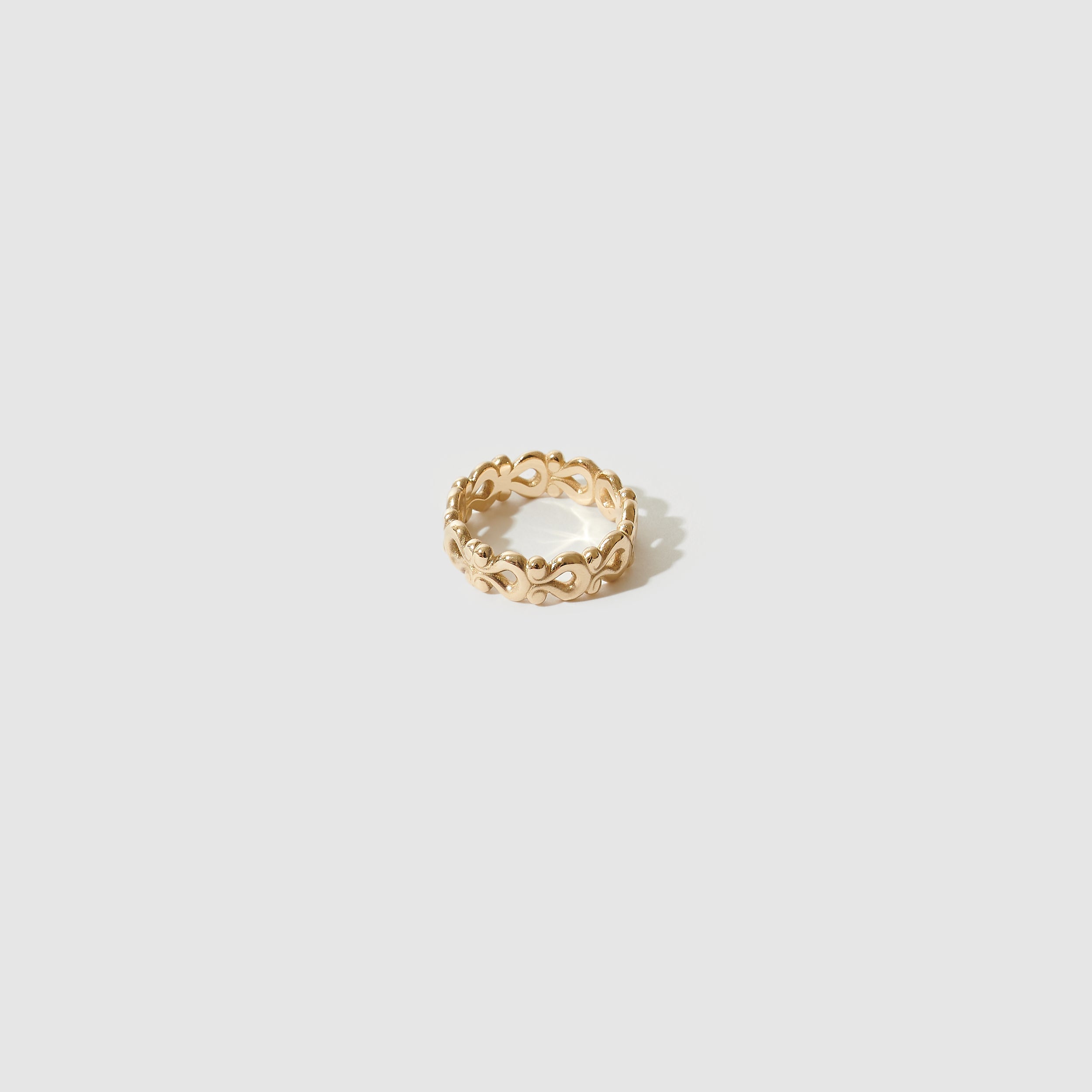 Cupid's Harp Ring ~ 9ct Yellow Gold