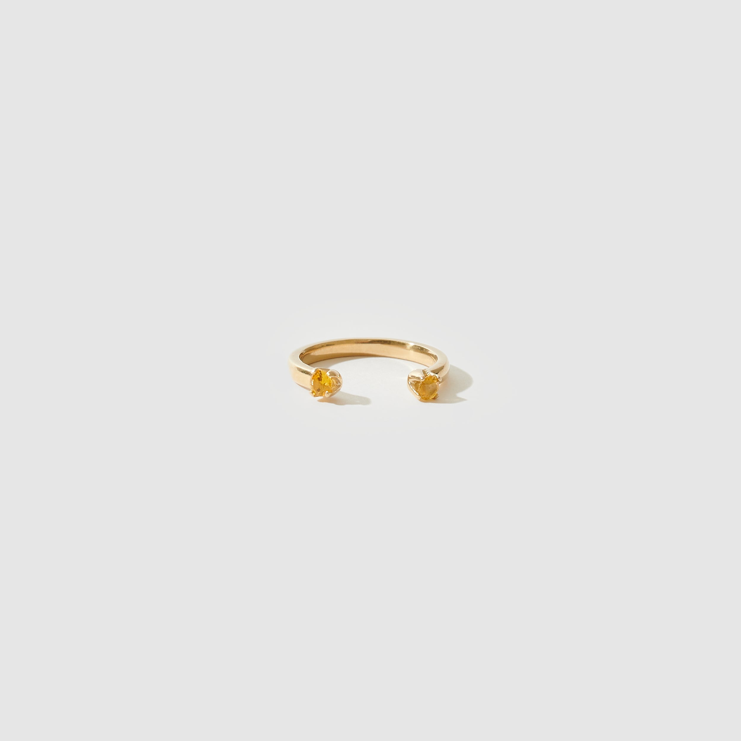 Open Ring ~ Yellow Sapphires