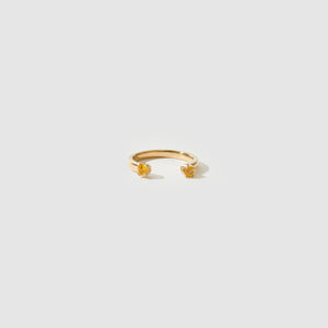 Open Ring ~ Yellow Sapphires