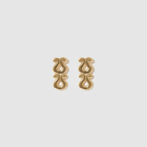 Cupid's Harp Earrings ~ 9ct Yellow Gold
