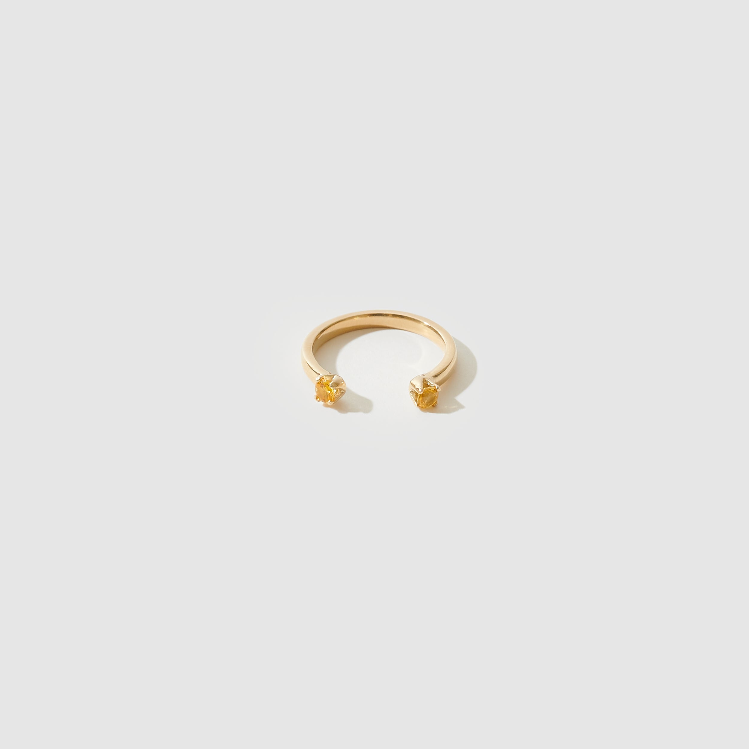 Open Ring ~ Yellow Sapphires