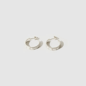 Plaza Hoops ≈ Sterling Silver