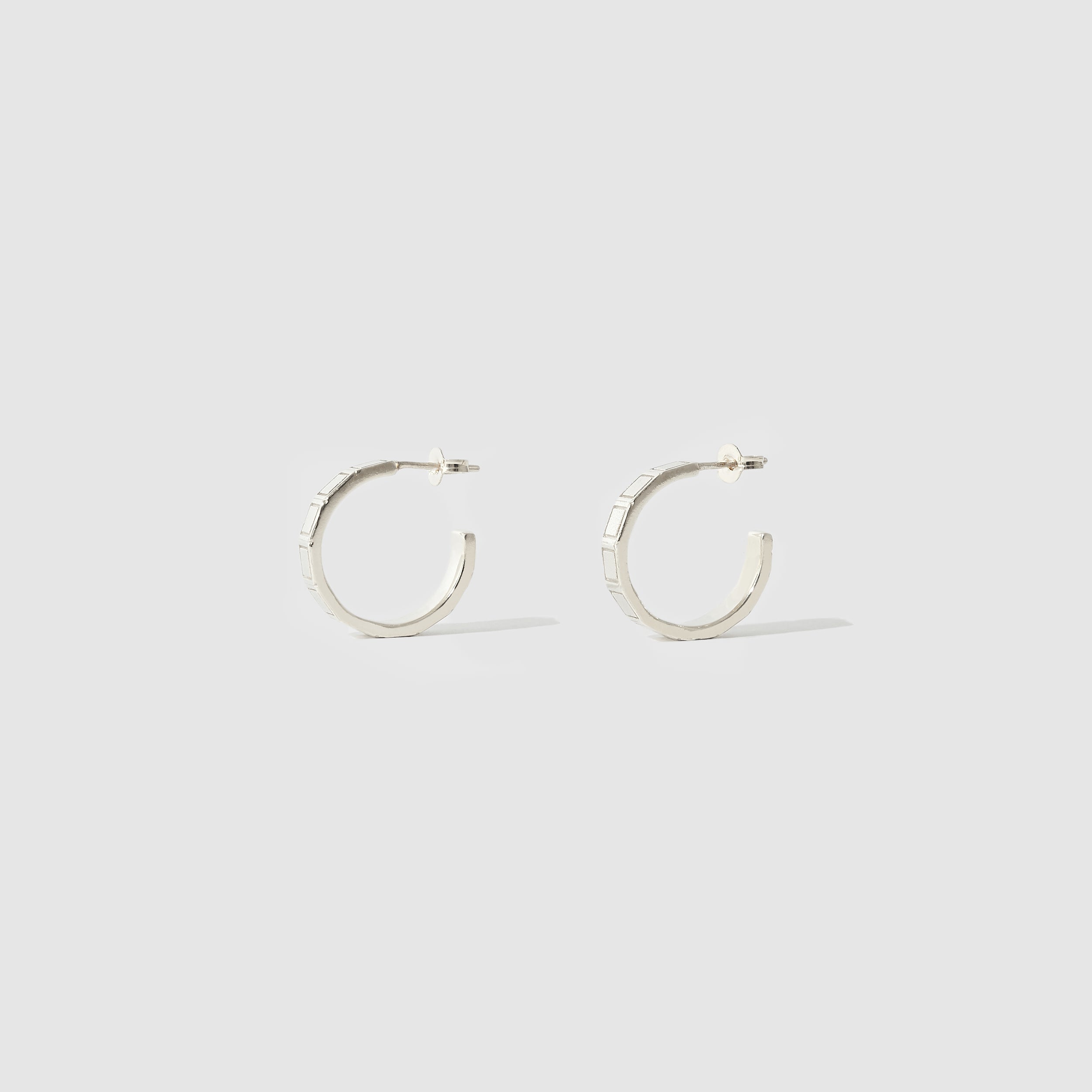 Plaza Hoops ≈ Sterling Silver