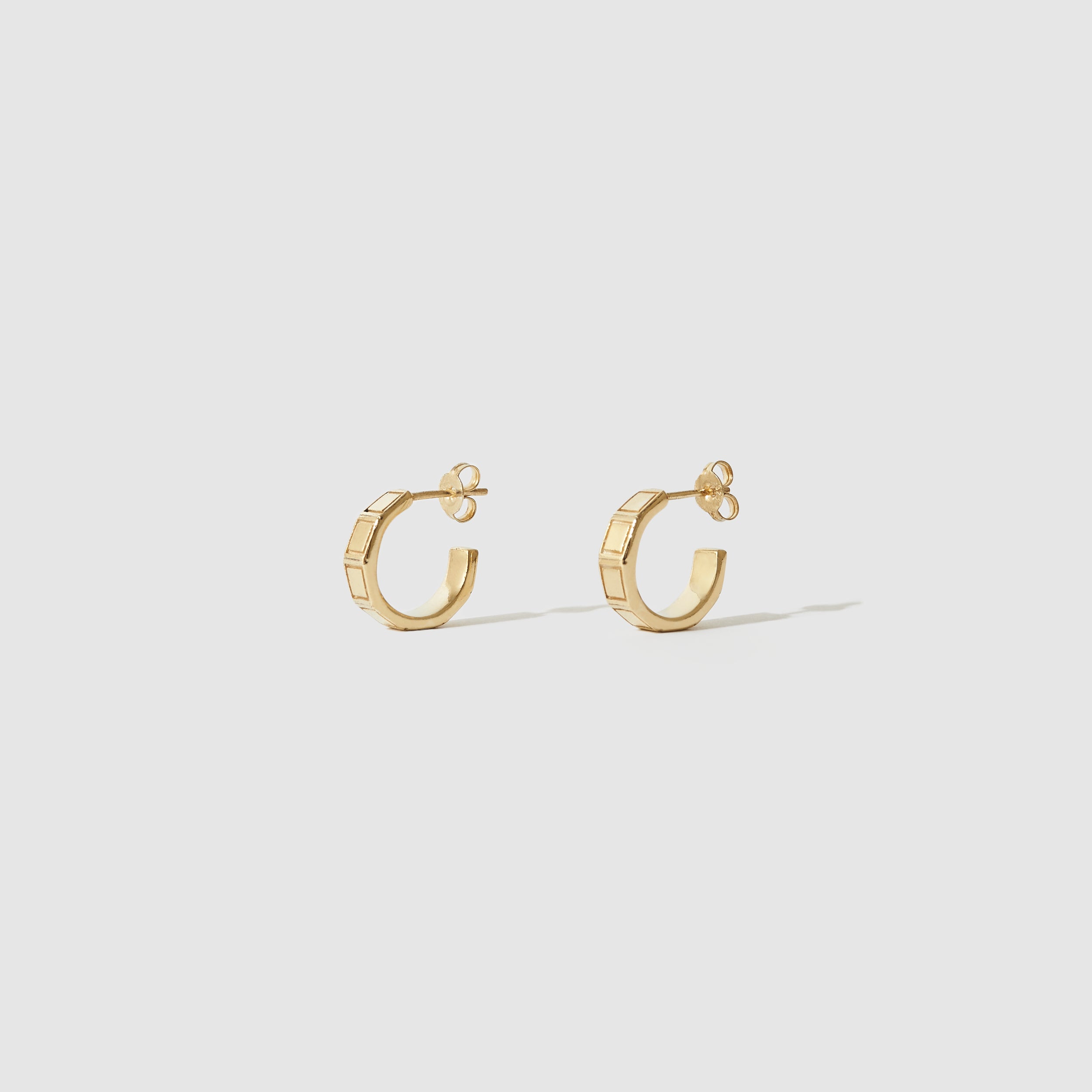 Plaza Hoops Mini ~ 9ct Yellow Gold