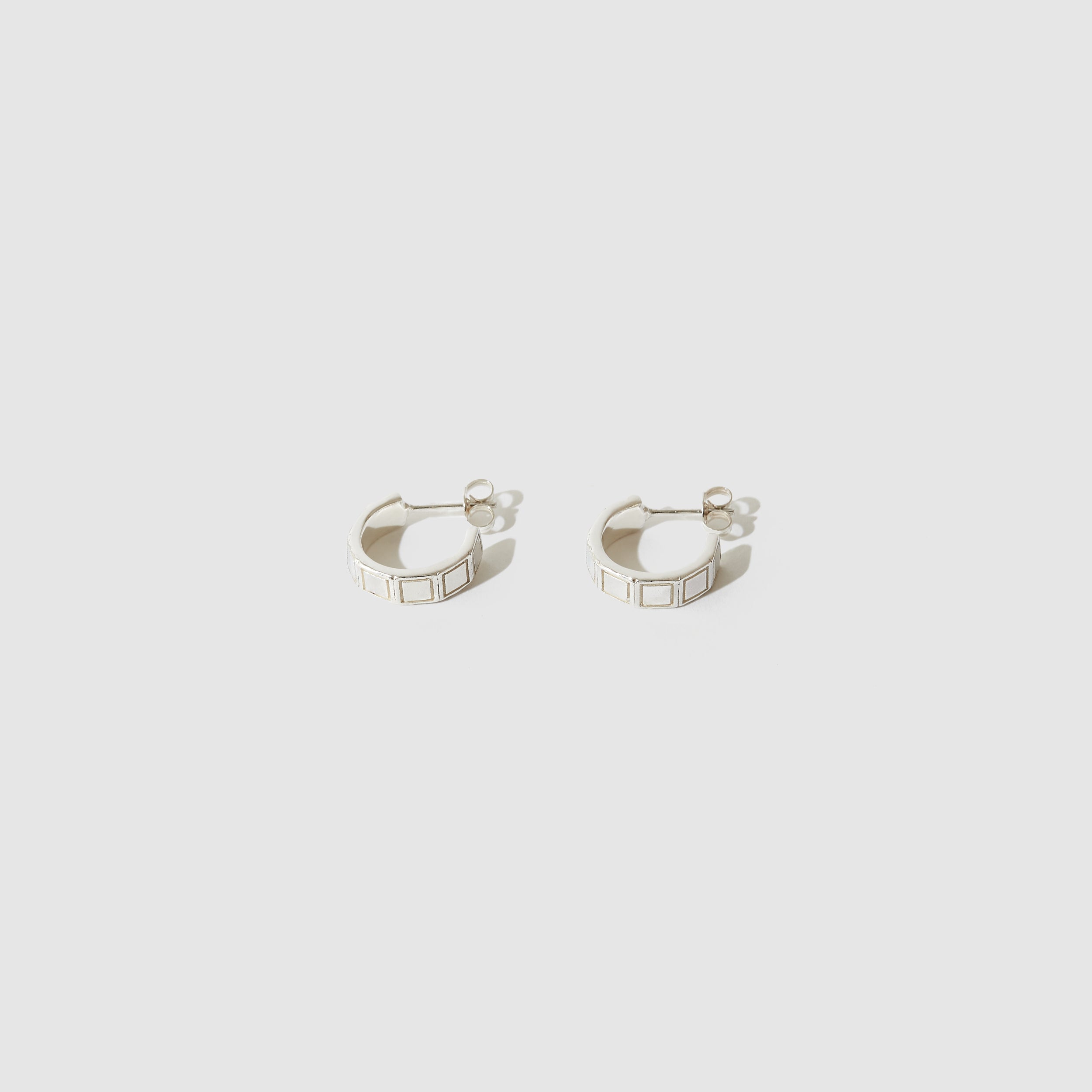 Plaza Hoops Mini ~ Sterling Silver