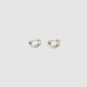 Plaza Hoops Mini ~ Sterling Silver
