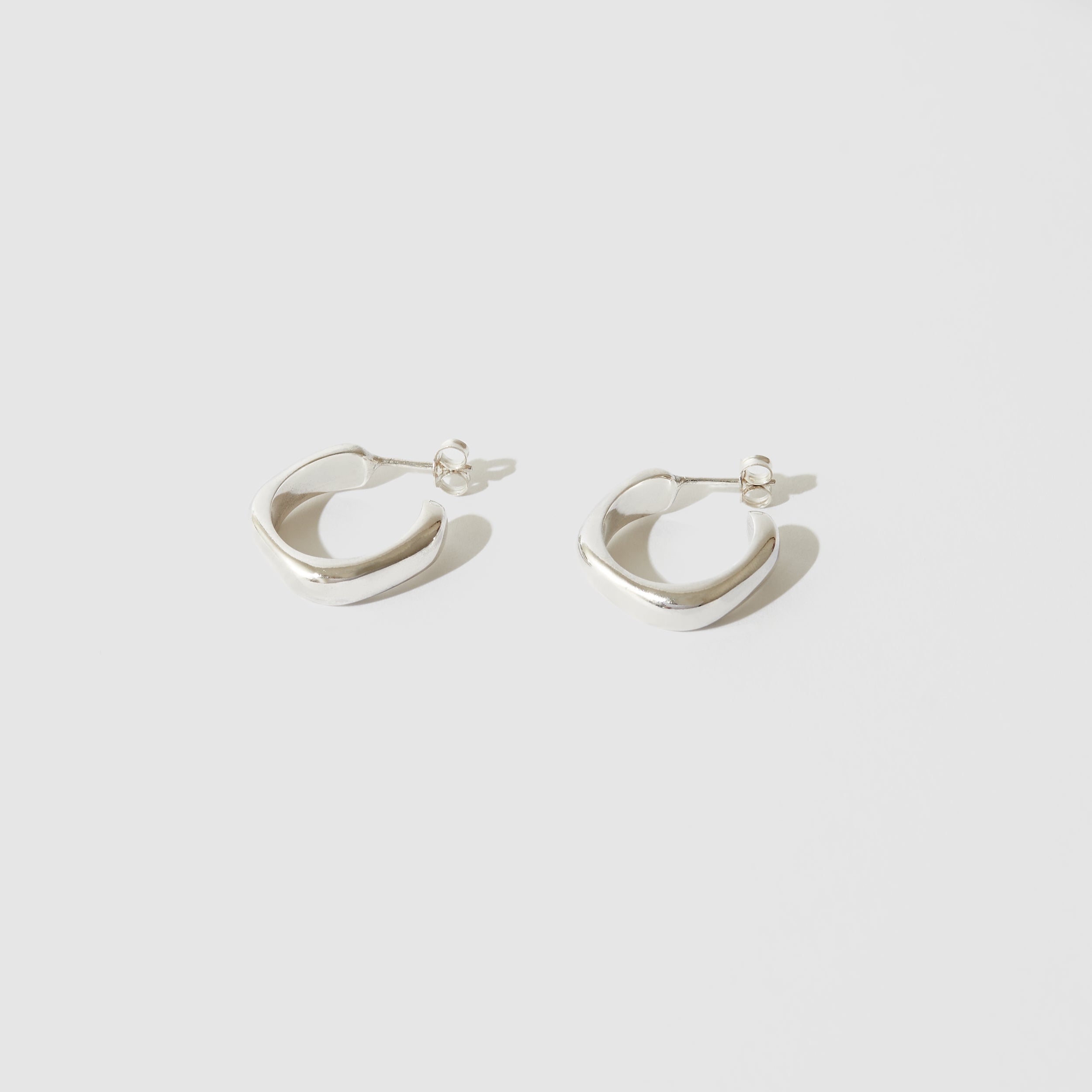 Poolside Hoops ~ Sterling Silver
