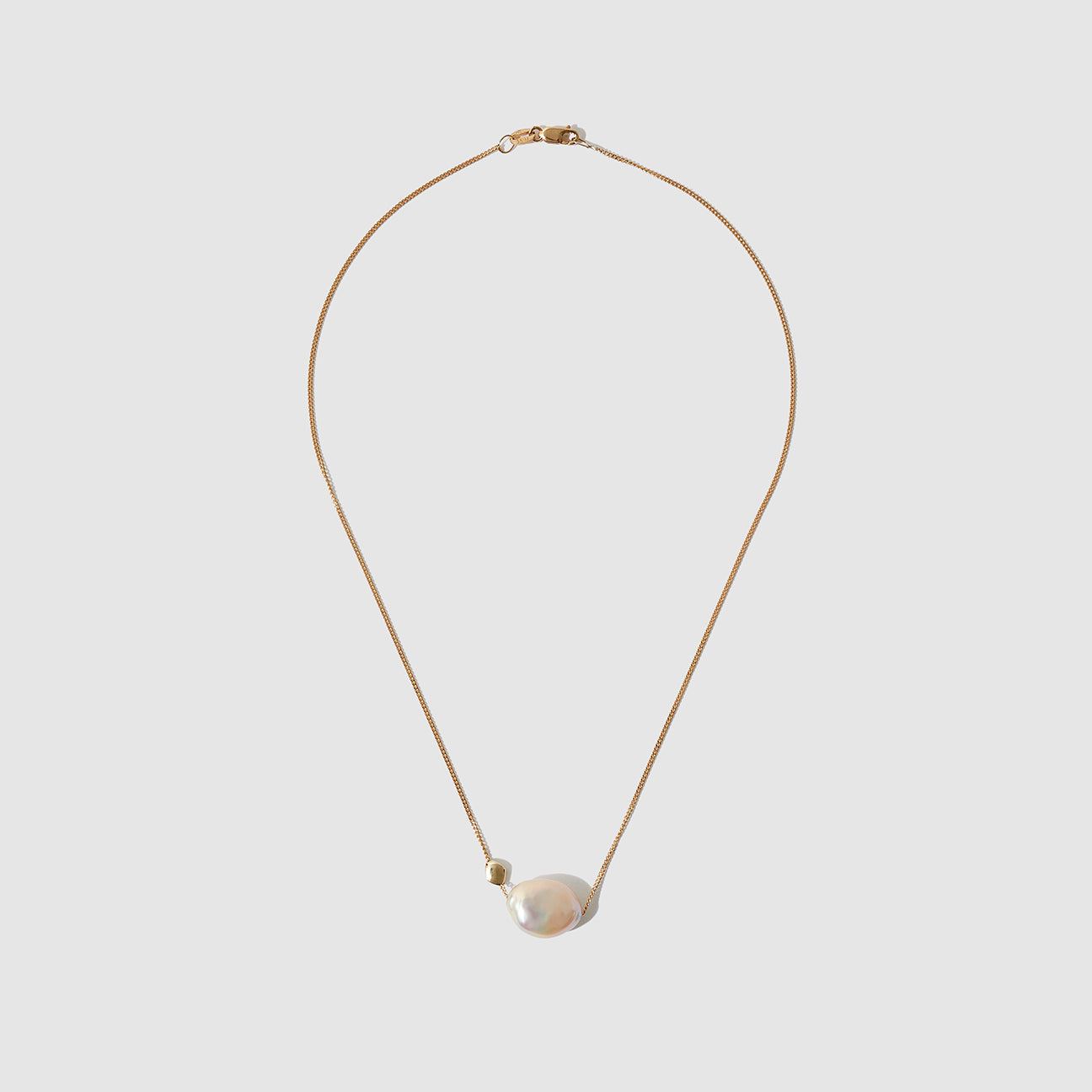 Pearl Necklace ~ Button Keshi Pearl