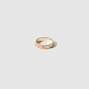 Plaza Ring ~ Pink Sapphires