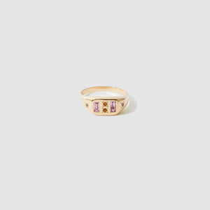 Baguette Signet Ring ~ Sunrise