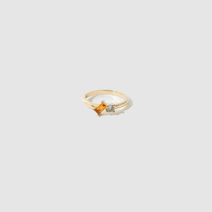 Vacation Ring ~ Blue Topaz & Citrine