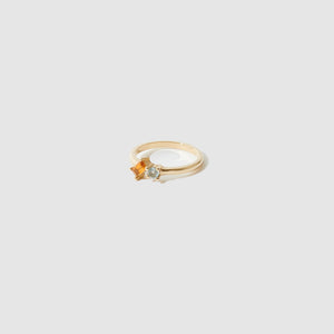 Vacation Ring ~ Blue Topaz & Citrine