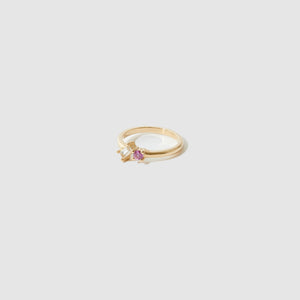 Vacation Ring ~ Pink & White Sapphire