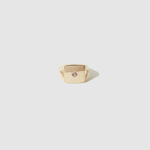 Ornament Signet Ring ~ Amethyst